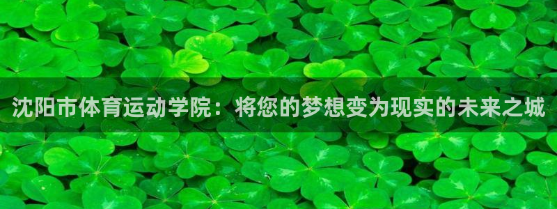 凯发官方正版app集团官网首页：沈阳市体育运动学院：将您的梦